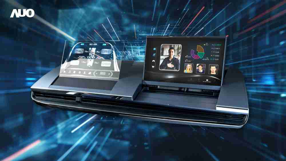 彩霸王Micro LED Display HMI解决方案打造透明Micro LED前座仪表，，，，呈现信息并保留驾驶视野开阔；亦为副驾驶座乘客打造收放自如的Micro LED屏幕，，在不影响显示质量的前提于显示区内建镜头，，让用户能与视讯对象直接眼神接触，，，提供绝佳的双向沟通体验